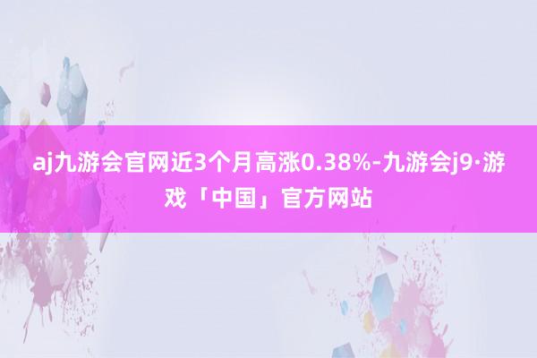 aj九游会官网近3个月高涨0.38%-九游会j9·游戏「中国」官方网站
