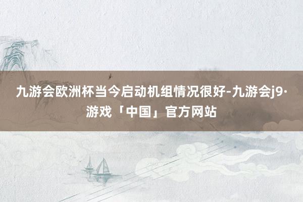 九游会欧洲杯当今启动机组情况很好-九游会j9·游戏「中国」官方网站